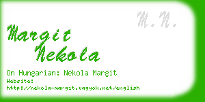 margit nekola business card